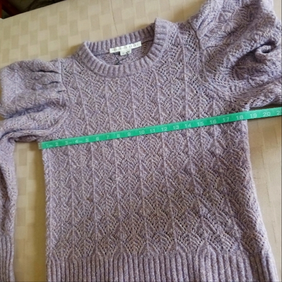 Veronica Beard Nova Puff Sleeves Alpaca and Merino Wool Blend Sweater - Picture 9 of 13